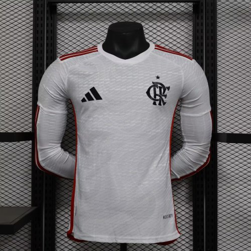 flamengo 2024-25 away player version long sleeves  (The player version is more slim fit, it is recommended to buy one size larger)