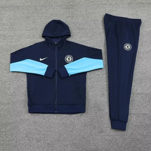 chelsea 2024-25 blue hooded tracksuit