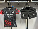 2025-26 .Real Madrid  black and red dragon kid kit size