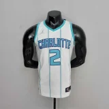 75th Anniversary Ball #2 Charlotte Hornets White NBA Jersey