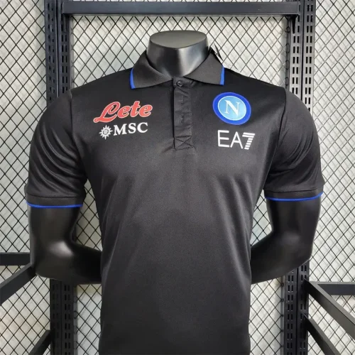 Napoli 2023-24 POLO Player version soccer jerseys   (The player version is more slim fit, it is recommended to buy one size larger)