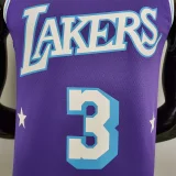 2022 75th Anniversary Davis #3 Lakers City Edition Purple