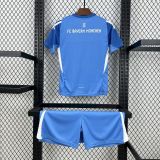 2025-26 Bayern Munich Blue Goalkeeper Kids Kit