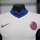 2024-25 Chelsea white player version jersey(The player version is more slim fit, it is recommended to buy one size larger)