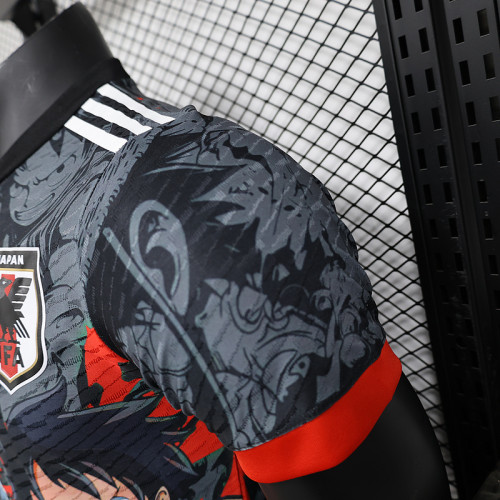 2024-25 Japan Luffy black and red player version jersey (The player version is more slim fit, it is recommended to buy one size larger)