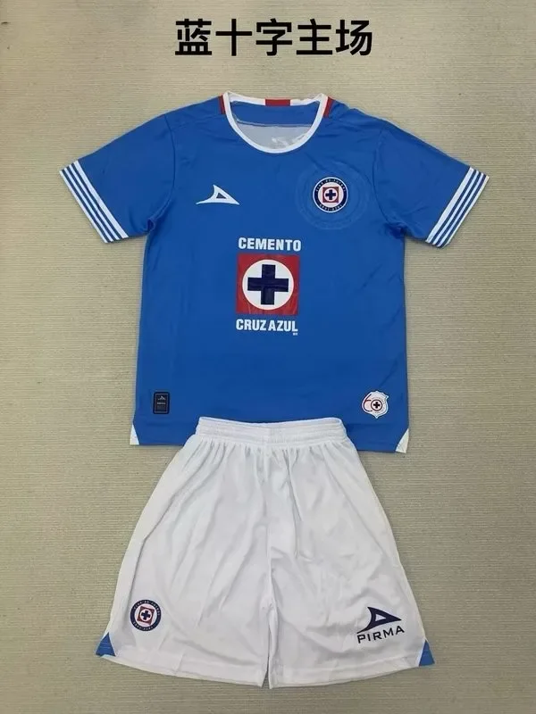 2024-25 Cruz Azul home Kids kit