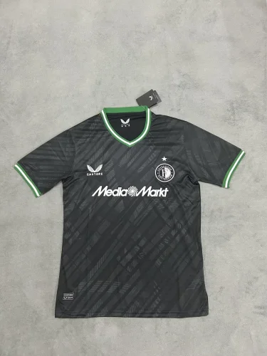 2024-25 Feyenoord Rotterdam Away Black Jersey