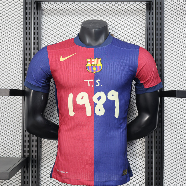 2025-26 Barcelona home special player version jersey (The player version is more slim fit, it is recommended to buy one size larger)