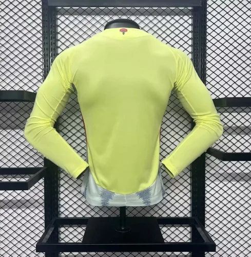 2024 Spain away long sleeve player version jersey (The player version is more slim fit, it is recommended to buy one size larger)