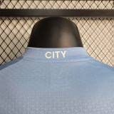 2023-24 Manchester CityI home player version(The player version is more slim fit, it is recommended to buy one size larger)