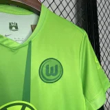 2024-25 Wolfsburg home soccer jersey