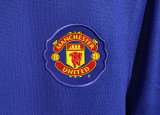 2008-09 Manchester United  blue long sleeves Player version soccer jersey