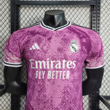 2023-24 Players Real Madrid Pink Special Edition jersey (The player version is more slim fit, it is recommended to buy one size larger)