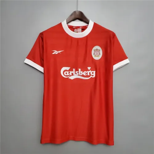 Liverpool 1998-99 home soccer jerseys