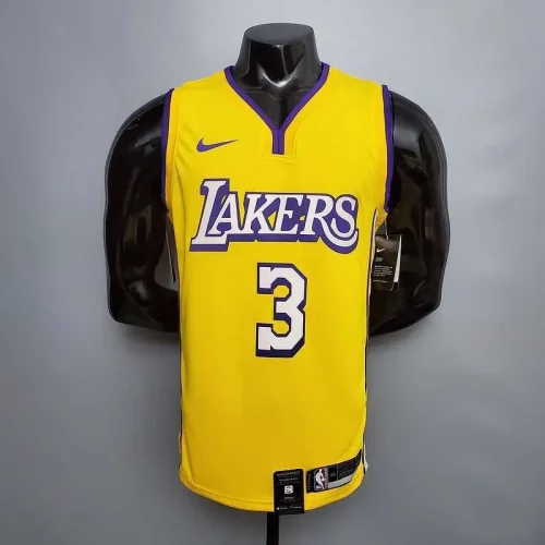 DAVIS #3 Lakers V-neck City Edition yellow