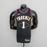 2022 Season Booker #1 Suns City Edition Black NBA Jersey