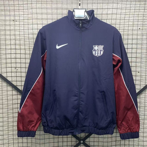 2024-25 .Barcelona  blue and red windbreaker