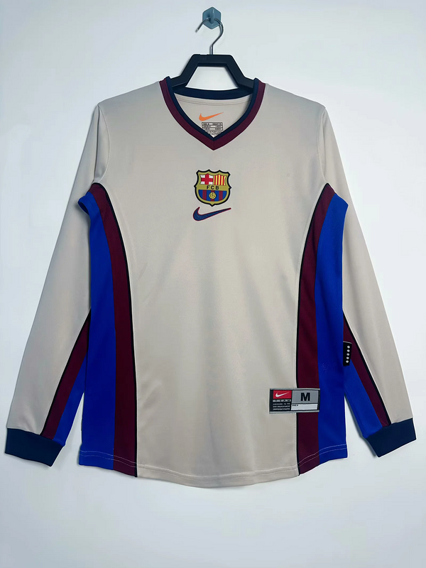 1988-89 Barcelona Away Retro Long Sleeve Jersey