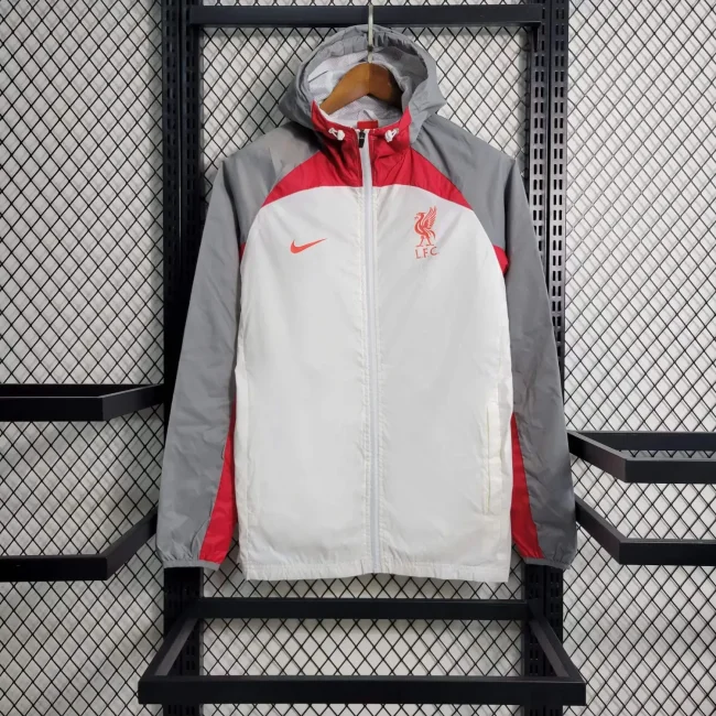2023-24 Liverpool white and gray windbreake