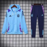 Argentina 2024-25 blue hooded training suit