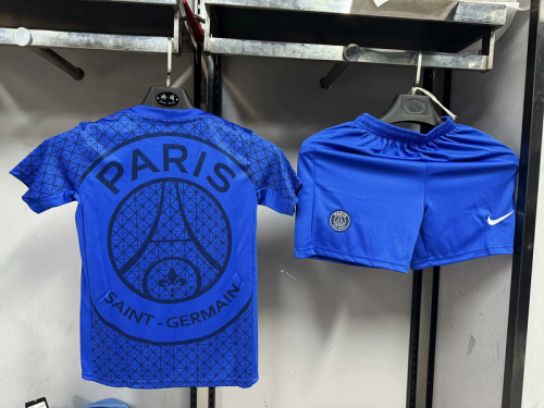 25-26 Paris Saint Germain Blue training kid kit