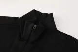 2024 Barcelona 01 black long zipper suit