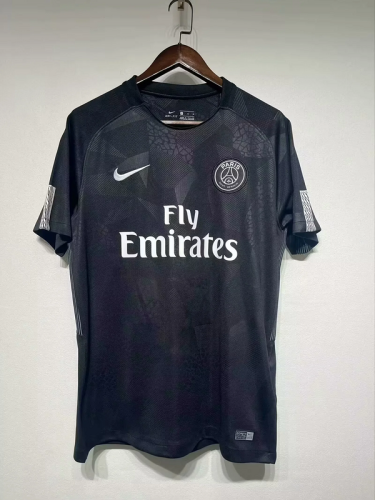 2017-18 Paris Saint Germain Third Away black Retro Jersey