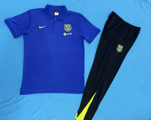 2025-26 Barcelona blue POLO suit