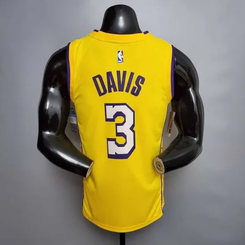 DAVIS #3 Lakers V-neck City Edition yellow