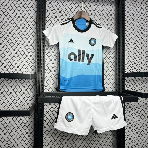2024-25 Charlotte FC home kids kit
