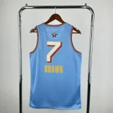 Season 2025 All-Star Blue No. 7 Brown NBA Jersey