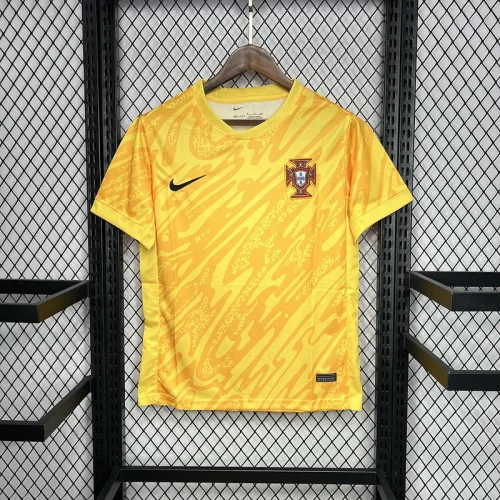 2024 Portugal Euro Yellow Goalkeeper uniform Jersey