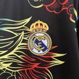 2024-25 Real Madrid black colorful dragon jersey