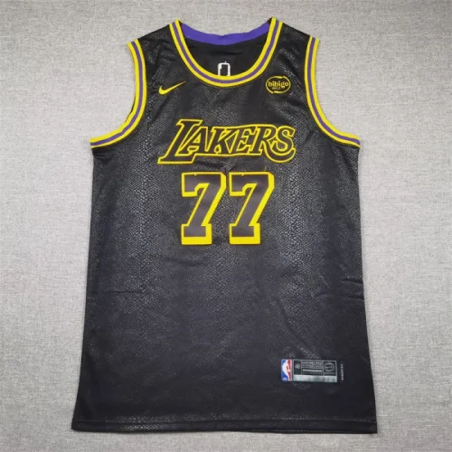 Lakers Snake Black No. 77 Doncic City Edition