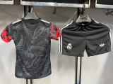 2025-26 .Real Madrid  black and red dragon kid kit size