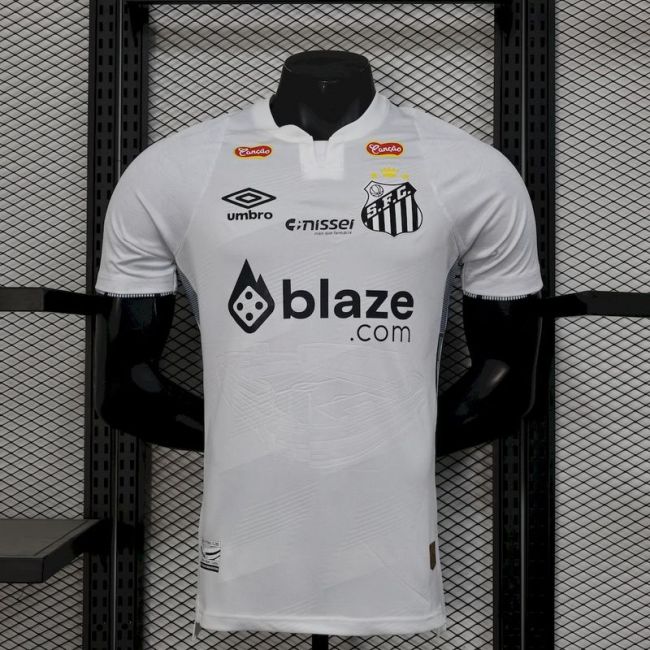 2024-25 Santos home player version jersey (The player version is more slim fit, it is recommended to buy one size larger)