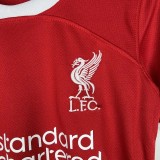 2023-24 Liverpool Home Kit Kids soccer jerseys