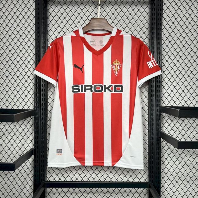 2024-25 Sporting de Gijon home soccer jersey