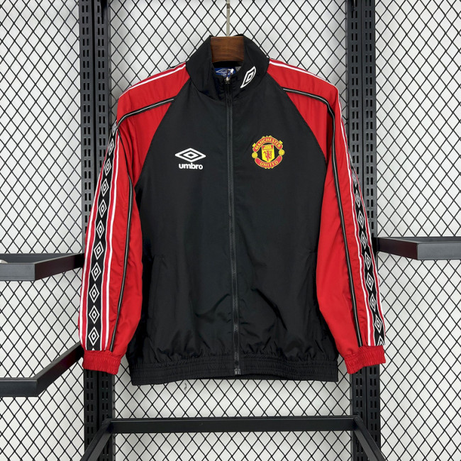 Manchester United 1998-99 red and black windreaker