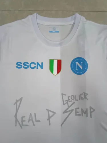 2023-24 SSC Napoli x Geolier Special Sanremo Edition White Jersey