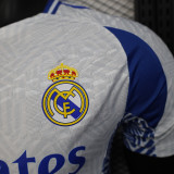 2025-26 .Real Madrid  white special player version jersey  (The player version is more slim fit, it is recommended to buy one size larger)
