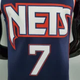 2022 75th Anniversary Durant #7 Nets City Edition Royal Blue