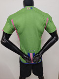 2024-25 Algeria pink and green player version jersey   (The player version is more slim fit, it is recommended to buy one size larger)