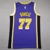 Lakers Purple No. 77 Doncic