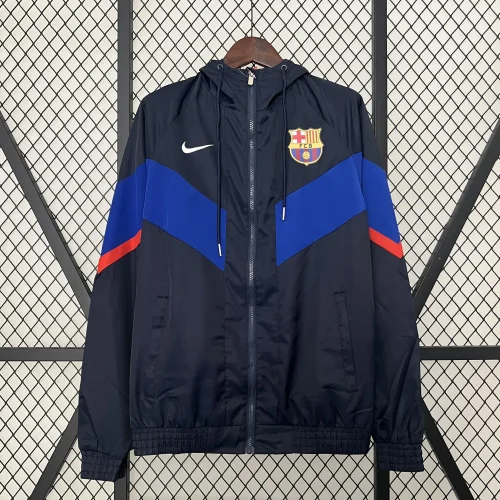 2024-25 Barcelona Dark blue windbreaker