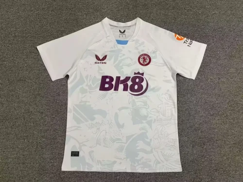 Aston Villa 2023-24 Away white soccer jerseys