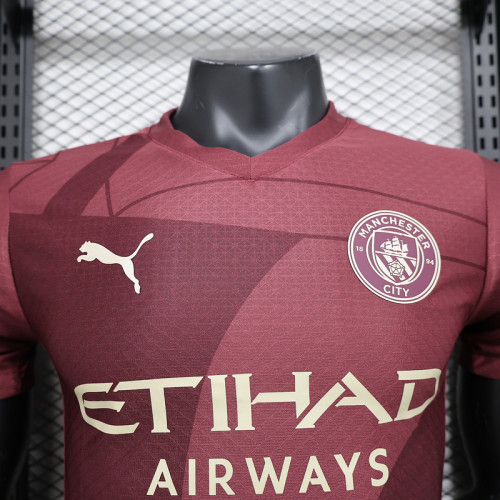 2024-25 Manchester City third away player version jersey(The player version is more slim fit, it is recommended to buy one size larger)