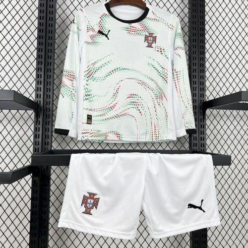 2025-26 Portugal away long sleeve kid kit
