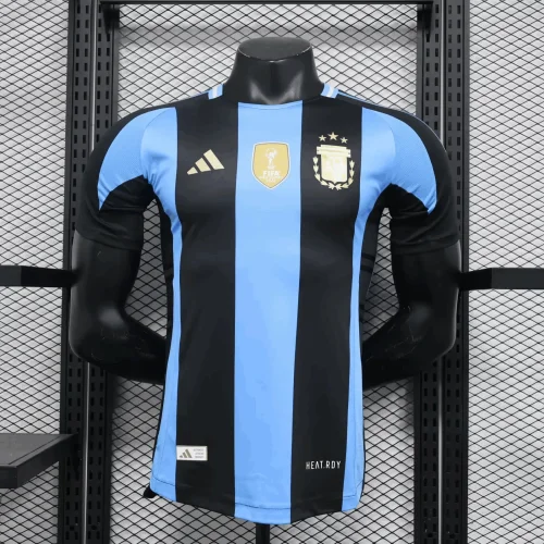 Argentina 2024-25 blue black player version(The player version is more slim fit, it is recommended to buy one size larger)