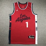 24th season Clippers red jersey series